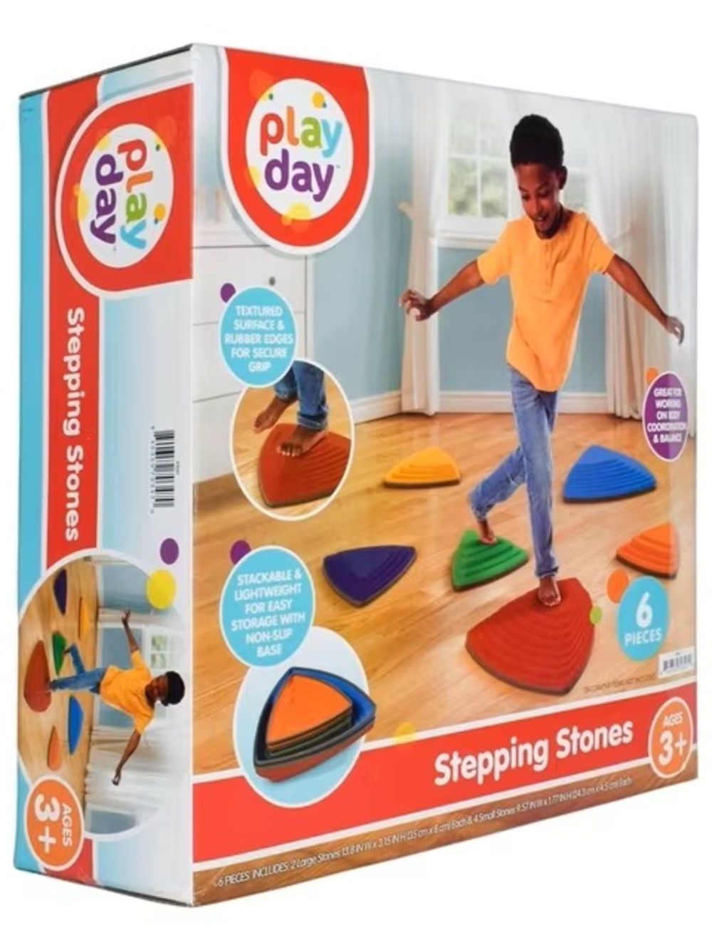 Play Day Kids Stepping Stones Set - Multicolor Balance Stones